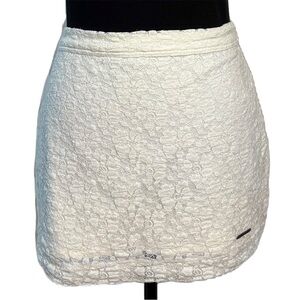 Abercrombie & Fitch Mini Skirt | Ivory Lace